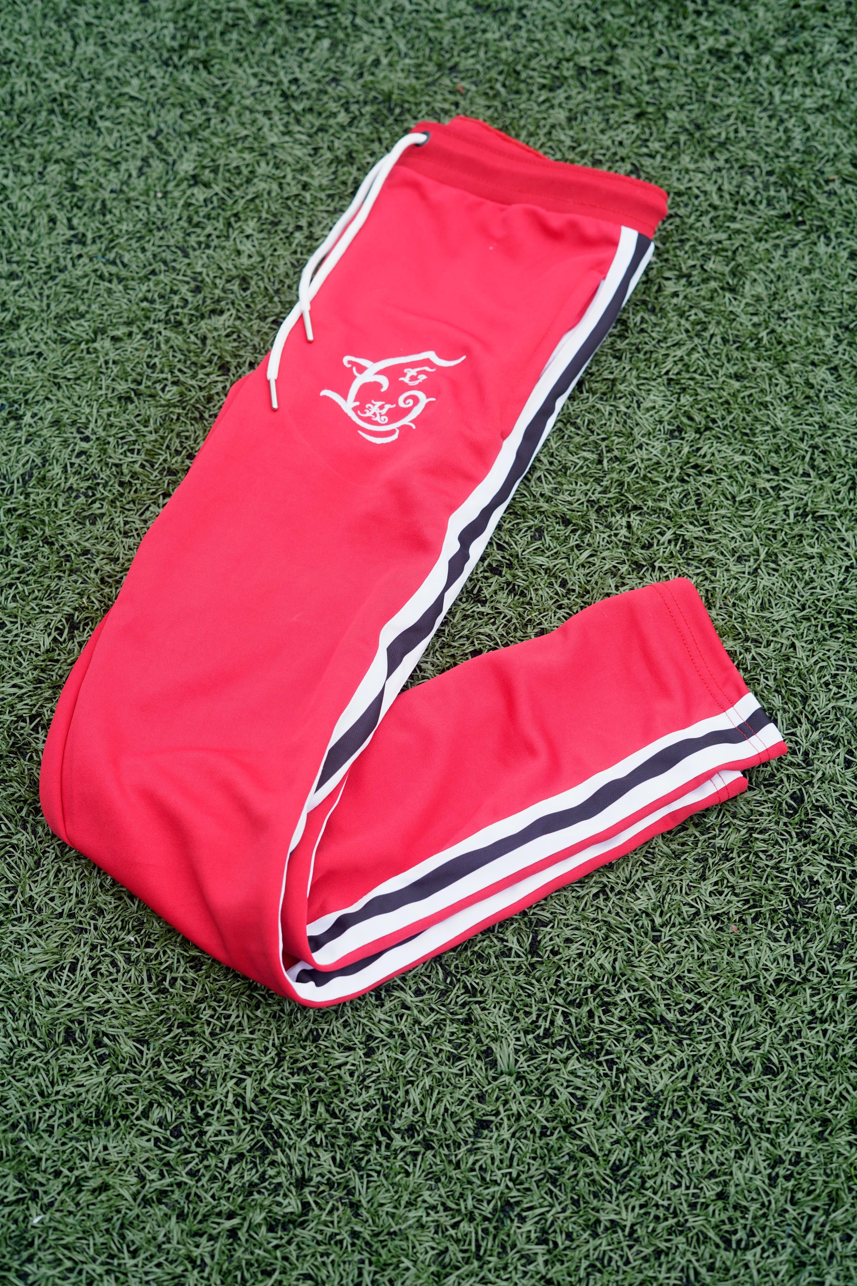 Carmine Red Tracksuit Pants